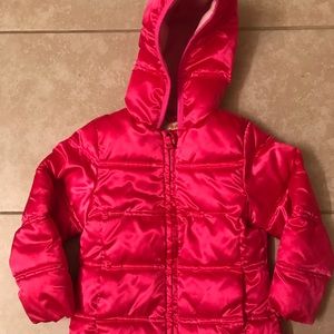 TODDLER HOT PINK HEALTHTEX COAT.